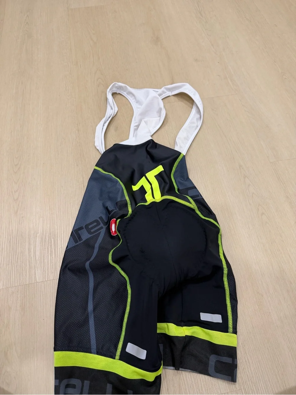 Men’s Castelli Cycling Bib Shorts XL black yellow
